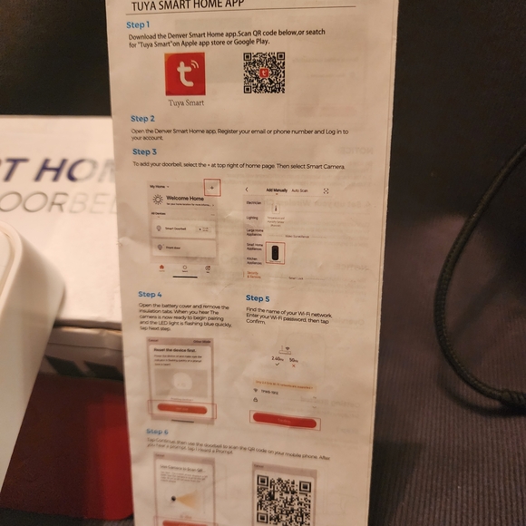 Smart Home Video Doorbell White | Wireless WiFi Security Camera Doorbell - Picture 7 of 9